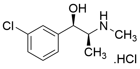 (1R,2S)-1-(3-chlorophenyl)-2-(methylamino)propan-1-ol hydrochloride salt