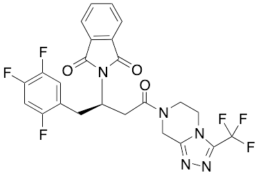 2-[[(R)-4-Oxo-4-[3-(trifluoromethyl)-5,6-dihydro-[1,2,4]triazolo[4,3-a]pyrazin-7(8H)-yl]-1-(2,4,5-trifluorophenyl)butan-2-yl]amino]succinic Acid