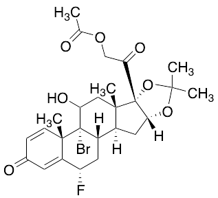 (6Alpha,11Beta,16Alpha)-21-(Acetyloxy)-9-bromo-6-fluoro-11-hydroxy-16,17-[(1-methylethylidene)bis(oxy)]-pregna-1,4-diene-3,20-dione