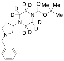4-[1-(Phenylmethyl)-3-pyrrolidinyl]-1-piperazinecarboxylic Acid 1,1-Dimethylethyl Ester-d8