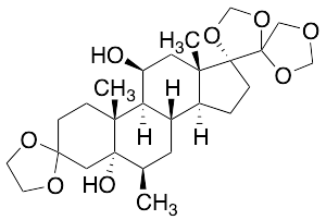 5,11beta-Dihydroxy-6beta-methyl-17,20:20,21-bis(methylenedioxy)-cyclic Ethylene Acetal 5alpha-Pregnan-3-one