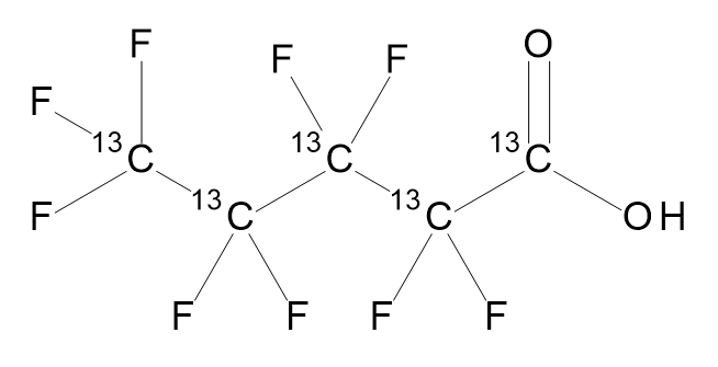 Perfluoropentanoic acid 13C5 50 µg/mL in Methanol:Water