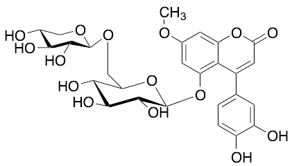 4-(3,4-Dihydroxyphenyl)-7-methoxy-5-[(6-O-beta-D-xylopyranosyl-beta-D-glucopyranosyl)oxy]-2H-1-benzopyran-2-one