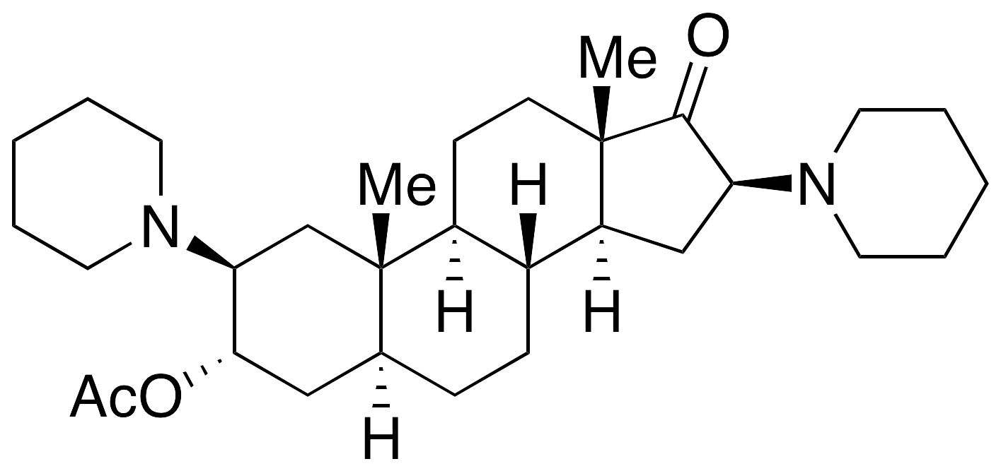 2Beta,16Beta-Dipiperidino-5Alpha-androstan-3Alpha-ol-17-one 3-Acetate