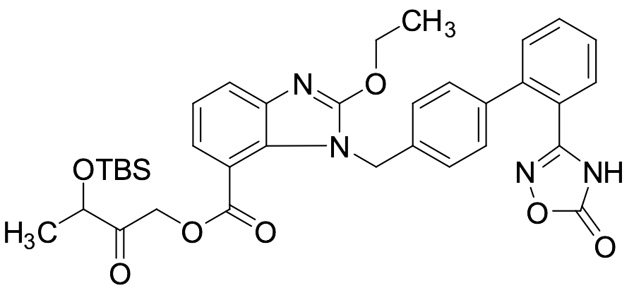 3-(tert-Butyldimethylsilyl)-2-oxobutyl Azilsartan Ester