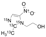 Metronidazole 13C2,15N2 100 µg/mL in Acetonitrile