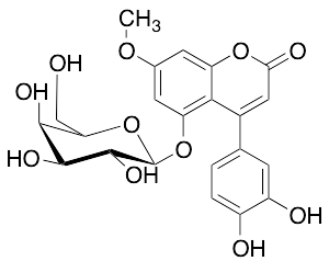 4-(3,4-Dihydroxyphenyl)-5-(beta-D-galactopyranosyloxy)-7-methoxy-2H-1-benzopyran-2-one