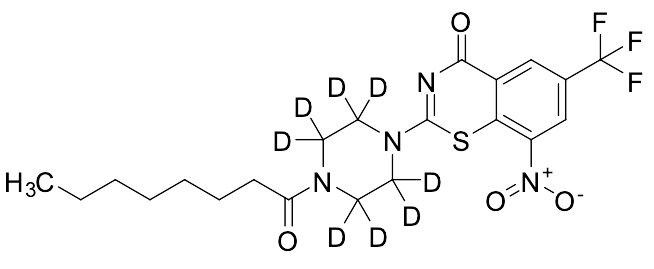 8-Nitro-2-(4-octanoylpiperazin-1-yl-2,2,3,3,5,5,6,6-d8)-6-(trifluoromethyl)-4H-benzo[e][1,3]thiazin-4-one