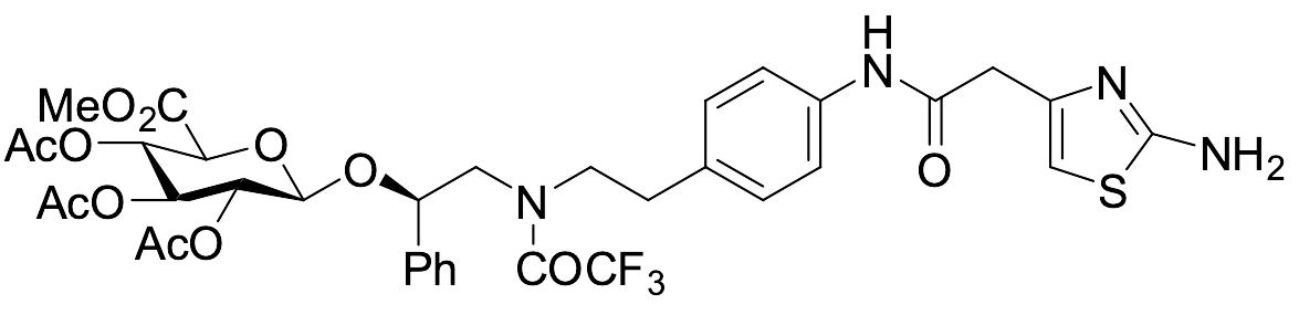 N-Trifluoroacetamido Mirabegron O-Glucuronide Triacetate