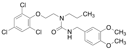 3,4-Dimethoxybenzyl-1-propyl-1-(2-(2,4,6-trichlorophenoxy)ethyl)urea