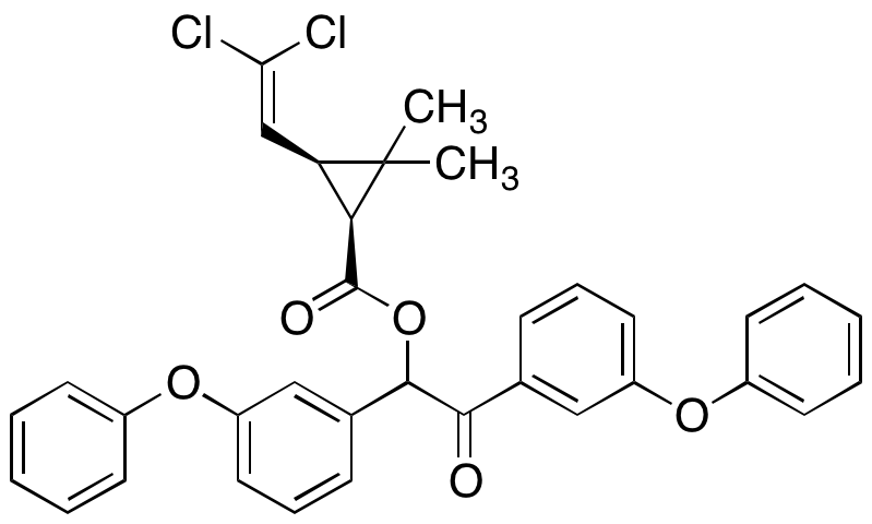 cis-2-Oxo-1,2-bis(3-phenoxyphenyl)ethyl ester 3-(2,2-dichloroethenyl)-2,2-dimethylcyclopropanecarboxylic Acid