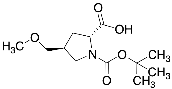 (2R,4S)-1-(tert-Butoxycarbonyl)-4-(methoxymethyl)pyrrolidine-2-carboxylic Acid