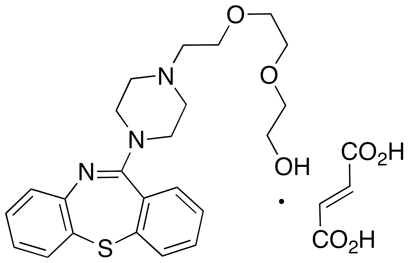 2-[2-[2-(4-Dibenzo[b,f][1,4]thiazepin-11-yl-1-piperazinyl)ethoxy]ethoxy]ethanol Fumarate