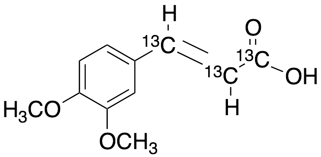 3,4-Dimethoxy[7,8,9,-13C3]-cinnamic Acid