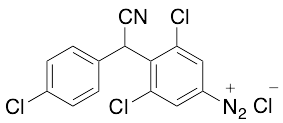 2,6-Dichloro-alpha-(4-chlorophenyl)(cyano)methylbenzenediazonium Chloride