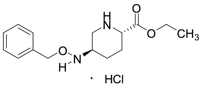 (2R,5R)-Ethyl-5-((benzyloxy)amino)piperidine-2-carboxylate--hydrochloride