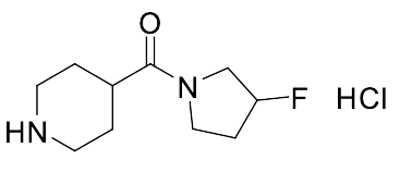 (3-Fluoropyrrolidin-1-yl)(piperidin-4-yl)methanone-hydrochloride