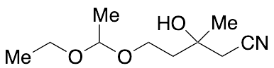 5-(1-Ethoxyethoxy)-3-hydroxy-3-methylpentanenitrile