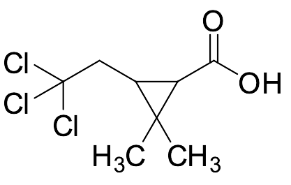 2,2-Dimethyl-3-(2,2,2-trichloroethyl)cyclopropane-1-carboxylic Acid- "cis major"
