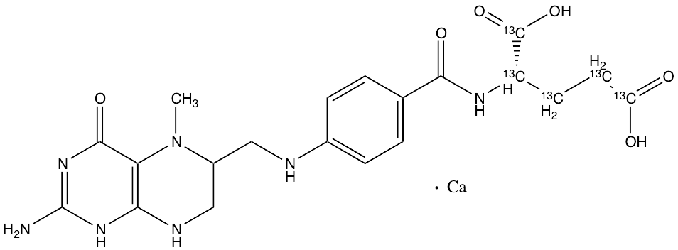 Calcium N5-Methyltetrahydrofolate-13C5
