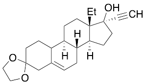 13-Ethyl-17-hydroxy-18,19-dinor-17alpha-pregn-5-en-20-yn-3-one Cyclic Ethylene Acetal