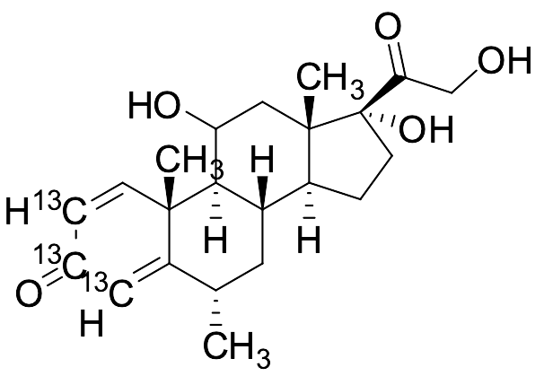 6alpha-Methylprednisolone-13C3