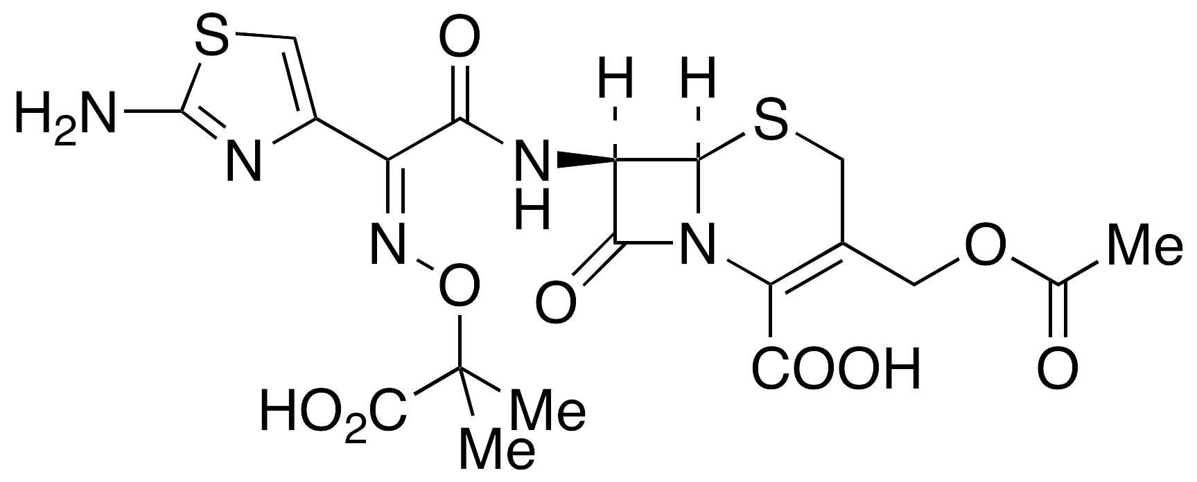 7Beta-[(Z)-2-(2-Aminothiazol-4-yl)-2-(1-carboxy-1-methylethoxyimino)acetamido]-3-acetoxymethyl-3-cephem-4-carboxylic Acid