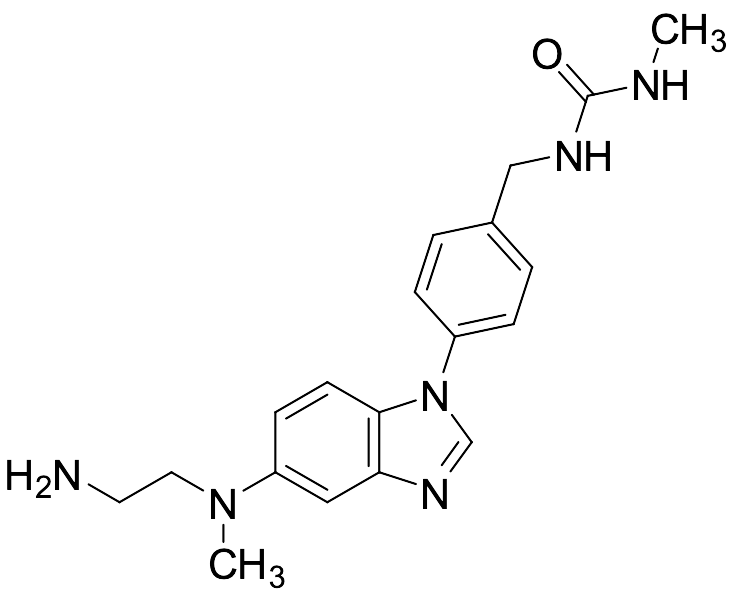 1-(4-(5-((2-Aminoethyl)(methyl)amino)-1H-benzo[d]imidazol-1-yl)benzyl)-3-methylurea