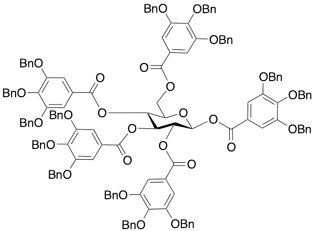 1,2,3,4,6-Penta-O-(3,4,5-tri-O-benzylgalloyl)-Beta-D-glucopyranose