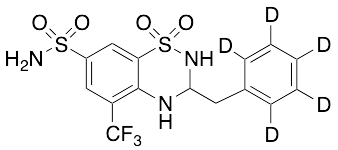 6-Destrifluoromethyl-5-trifluoromethyl Bendroflumethiazide-D5 (Impurity)