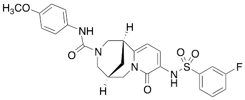 (1R,5R)-9-(3-Fluorophenylsulfonamido)-N-(4-methoxyphenyl)-8-oxo-4,5,6,8-tetrahydro-1H-1,5-methanopyrido[1,2-a][1,5]diazocine-3(2H)-carboxamide