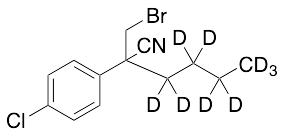 alpha-(Bromomethyl)-alpha-butyl-4-chlorobenzeneacetonitrile-d9
