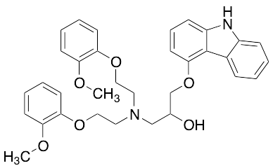 1-[Bis[2-(2-methoxyphenoxy)ethyl]amino]-3-(9H-carbazol-4-yloxy)-2-propanol
