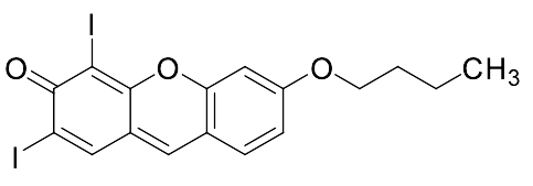 6-Butoxy-2,4-diiodo-3H-xanthen-3-one