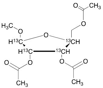 Methyl beta-D-Ribofuranoside 2,3,5-Triacetate-13C4