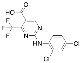 2-(2,4-Dichlorophenylamino)-4-trifluoromethylpyrimidine-5-carboxylic Acid