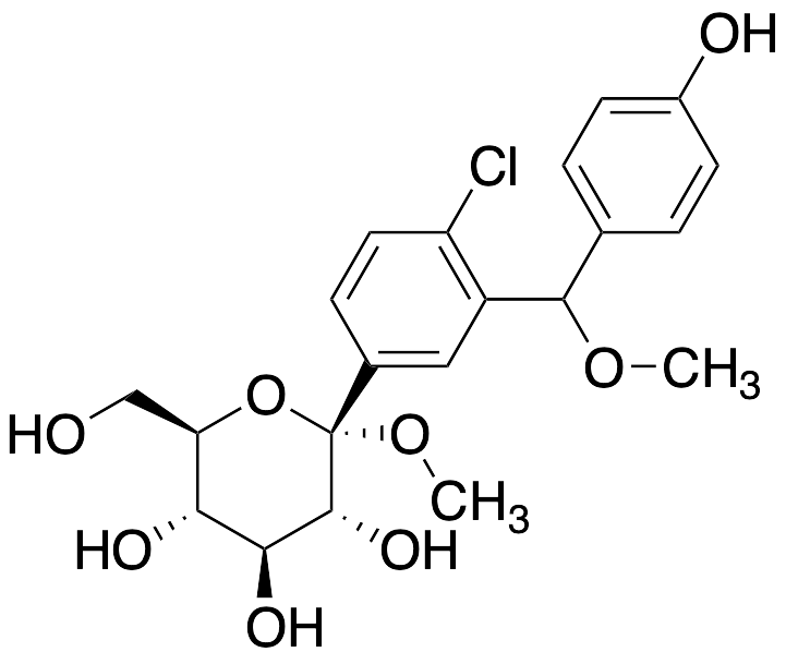 (4S)-4-Hydroxyphenylmethoxy-2-methoxy Empagliflozin