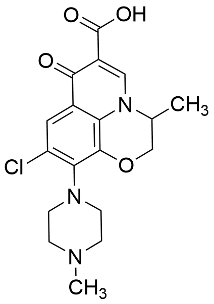 9-Chloro-3-methyl-10-(4-methylpiperazin-1-yl)-7-oxo-2,3-dihydro-7H-[1,4]oxazino[2,3,4-ij]quinoline-6-carboxylic Acid