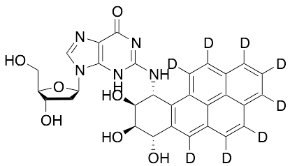 (-)-trans-anti-N2-BPDE-dG-d8