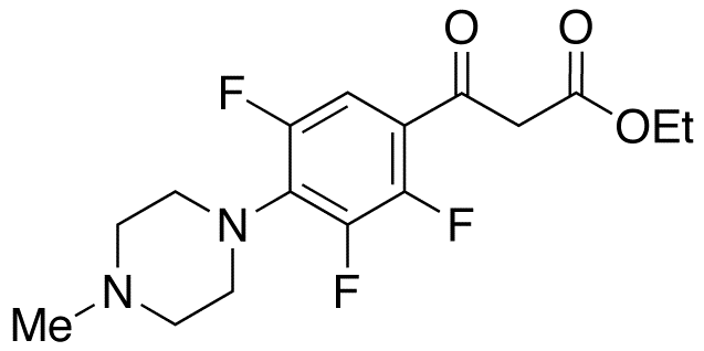 2,3,5-trifluoro-4-(4-methyl-1-piperazinyl)-beta-oxo-benzenepropanoic Acid