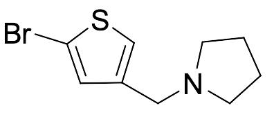1-​[(5-​Bromo-​3-​thienyl)​methyl]​-pyrrolidine