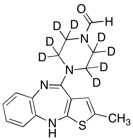 N-Demethyl-N-formylolanzapine-d8