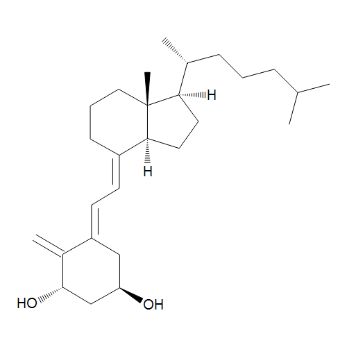 (1S,3R,5E,7E)-9,10-Secocholesta-5,7,10(19)-triene-1,3-diol (trans-Alfacalcidol)