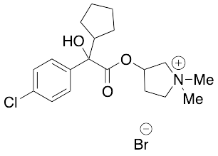 3-[[2-(4-Chlorophenyl)-2-cyclopentyl-2-hydroxyacetyl]oxy]-1,1-dimethylpyrrolidinium Bromide