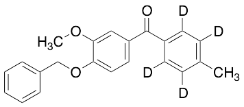 [3-Methoxy-4-(phenylmethoxy)phenyl](4-methylphenyl)methanone-d4