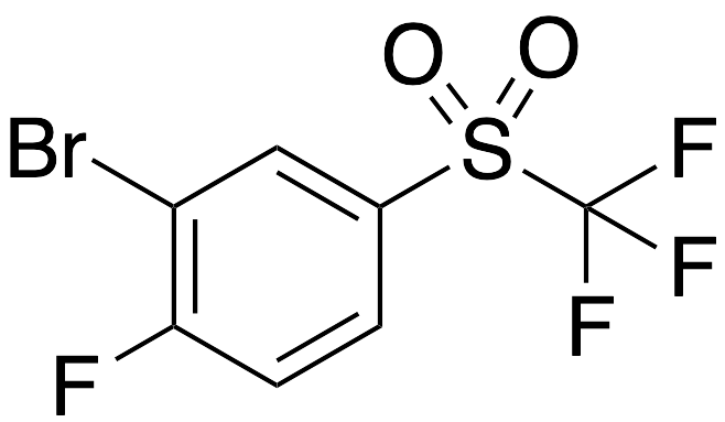 2-Bromo-1-fluoro-4-[(trifluoromethyl)sulfonyl]benzene