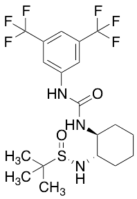 (S)-N-((1s,2s)-2-(3-(3,5-Bis(trifluoromethyl)phenyl)ureido)cyclohexyl)-2-methylpropane-2-sulfinamide