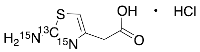 2-(2-Aminothiazol-4-yl)acetic Acid-13C,15N2 Hydrochloride