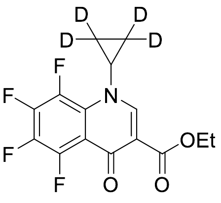 Des-3,5-dimethylpiperazine 4-Ethoxy Orbifloxacin-d4
