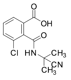 3-Chloro-2-((2-cyanopropan-2-yl)carbamoyl)benzoic Acid